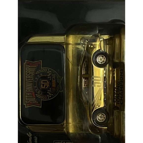 Racing Champions 24K Gold Plated NASCAR 50th Anniversary Diecast Car Collectible - Picture 2 of 4